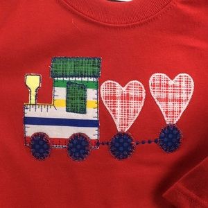 Toddler Valentine Long Sleeve T shirt.